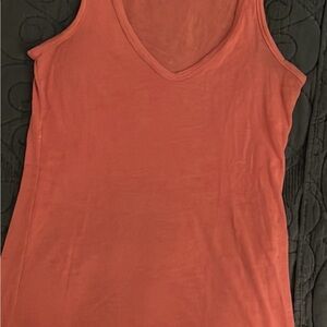James Perse V-Neck Tank Top - Orange